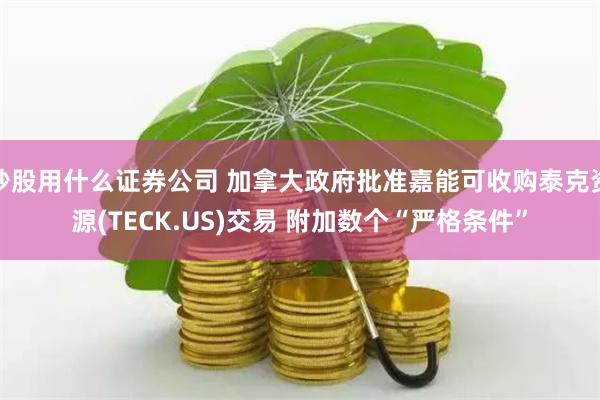 炒股用什么证券公司 加拿大政府批准嘉能可收购泰克资源(TECK.US)交易 附加数个“严格条件”