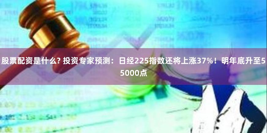 股票配资是什么? 投资专家预测:日经225指数还将上涨37%!明年底升至55000点