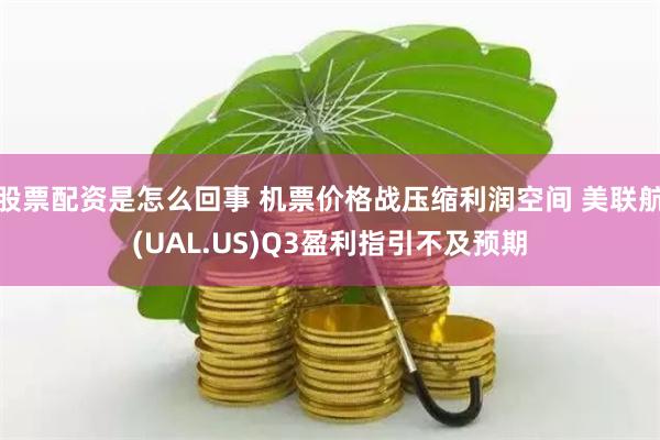 股票配资是怎么回事 机票价格战压缩利润空间 美联航(UAL.US)Q3盈利指引不及预期